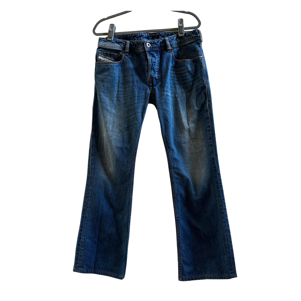 Diesel Zatiny Bootcut Jeans Mens 31x32 Low Rise Stretch Denim Blue